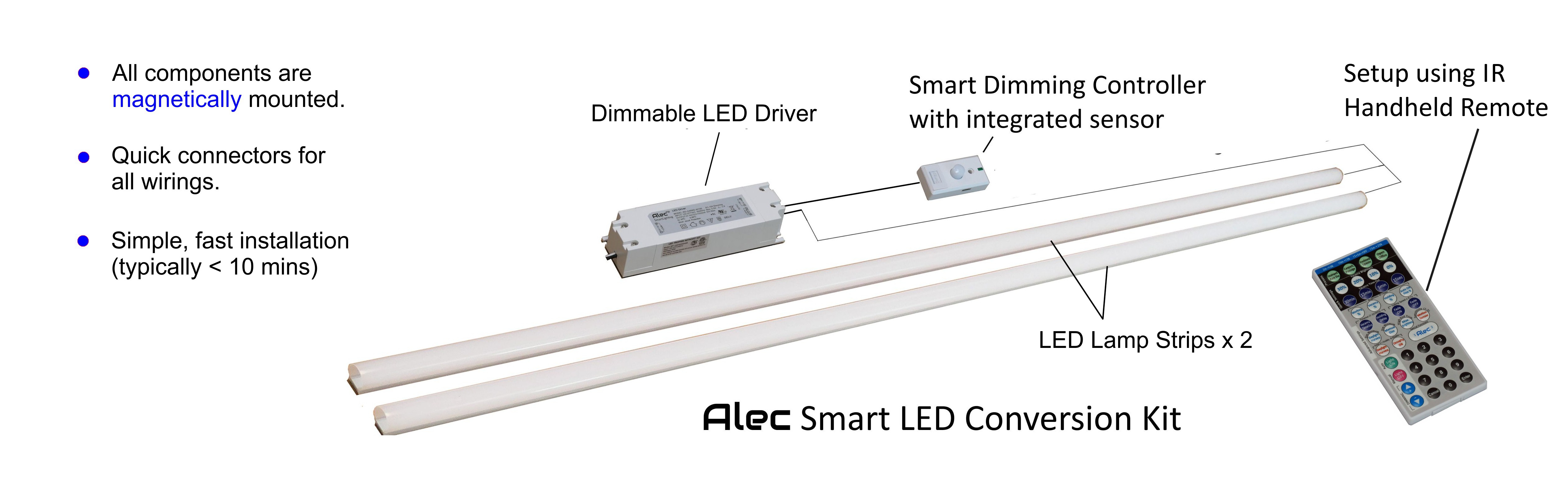 Converting fluorescent deals to led