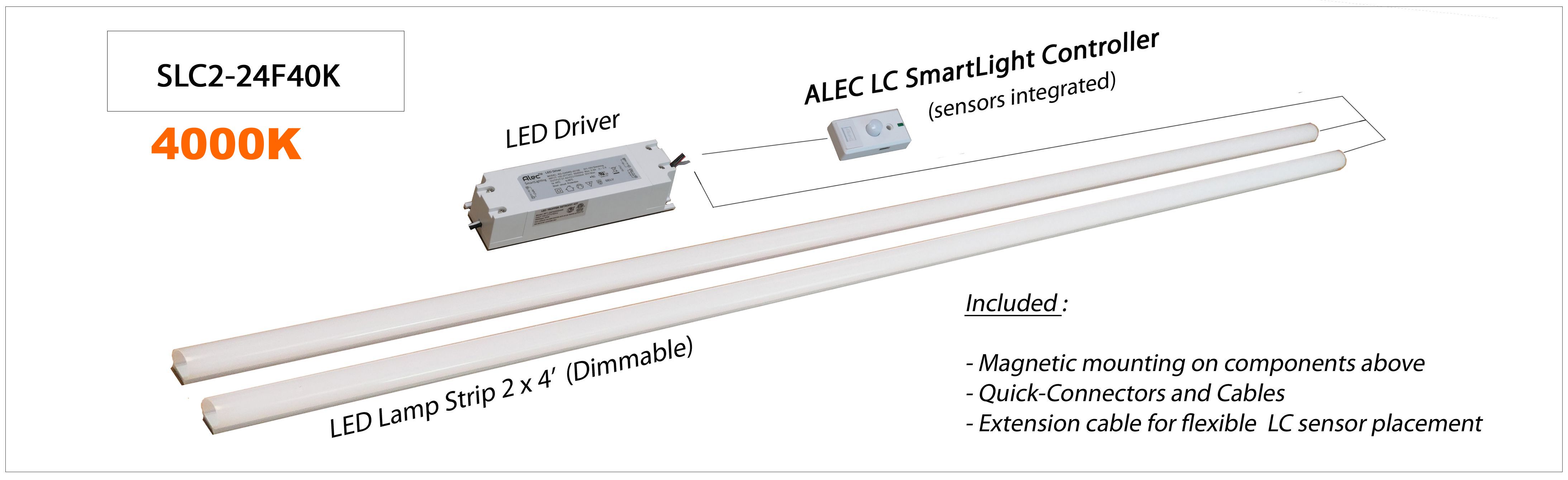 4000K CCT Smart LED Conversion kit for 4 or 8 ft fluorescent