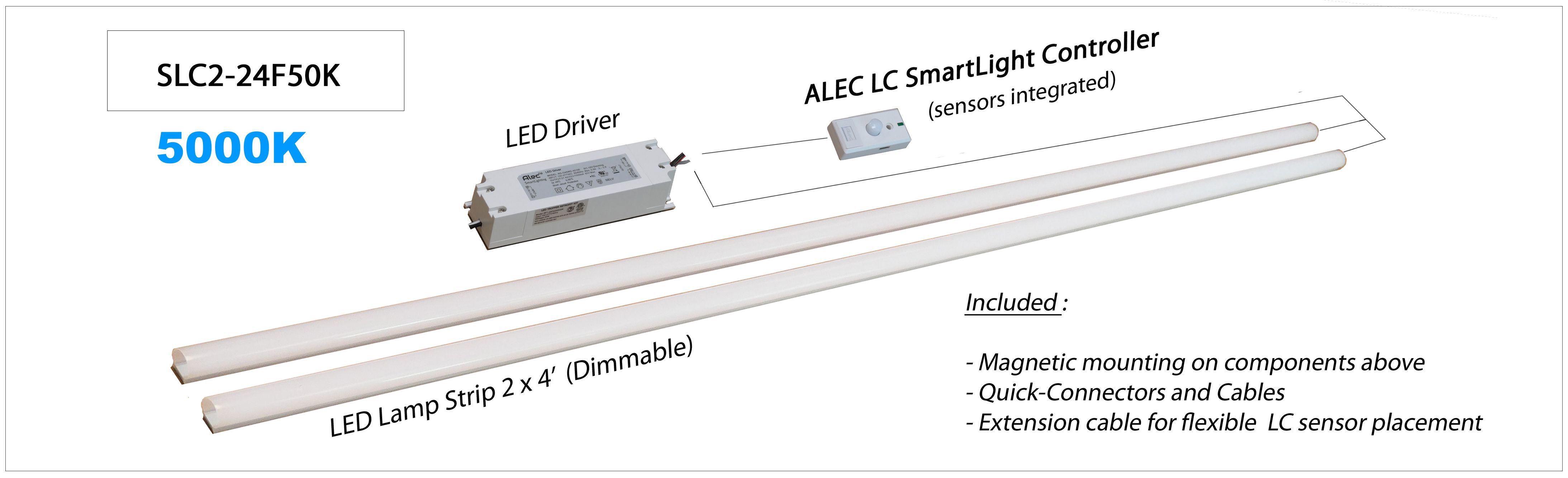 5000K CCT Smart LED Conversion kit for 4 or 8 ft fluorescent